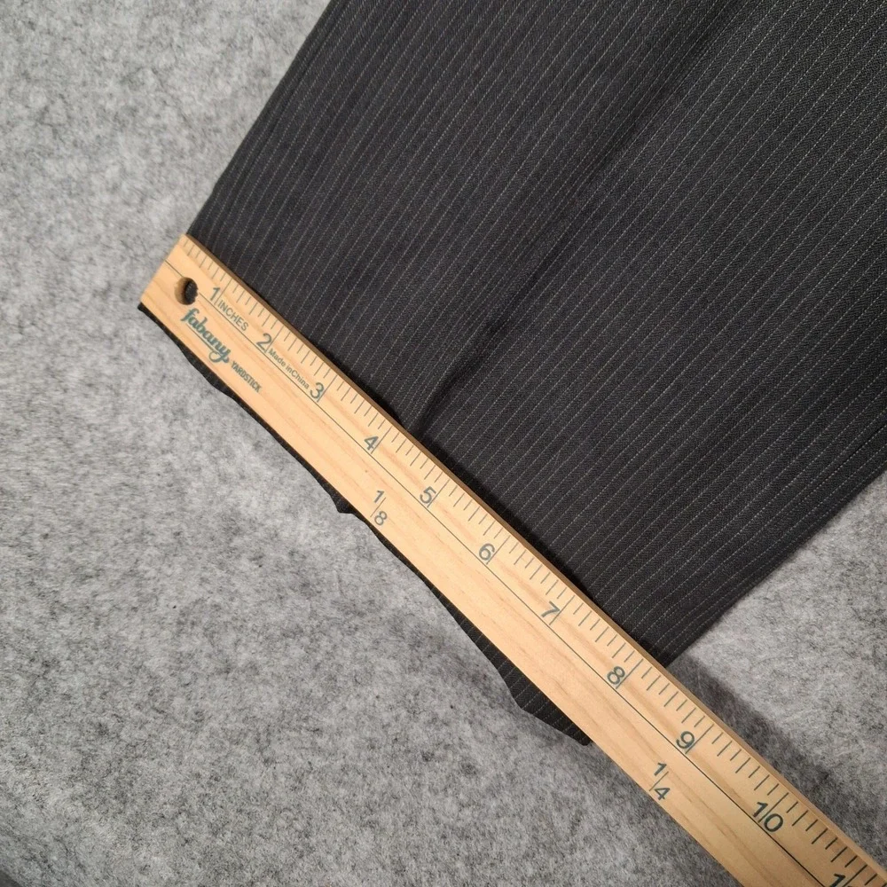 Jones New York Dress Pants Mens‎ 34x31 Gray Pinstripe JNY City Trousers